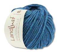 Frida's Wollhaus Lana Grossa Landlust - Gomitolo di lana invernale in lana merino Yak, 50 g, 23 colori (15 | blu cobalto mélange)