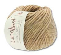 Frida's Wollhaus Lana Grossa Landlust - Gomitolo di lana merino Yak per lavorare a maglia, 23 colori (19 | cammello mélange)