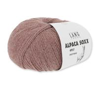 Frida's Wollhaus Lang Yarns Alpaca Soxx 4 gomitoli di lana per lavorare a maglia, alpaca, Easywash 64 colori (109, rosa antico)