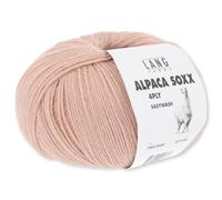 Frida's Wollhaus Lang Yarns Alpaca Soxx - Gomitolo di lana a 4 strati, alpaca, Easywash 64 colori (028 | salmone)
