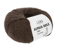 Frida's Wollhaus Lang Yarns Alpaca Soxx - Gomitolo di lana a 4 strati, alpaca, Easywash da 100 g, 64 colori (067, marrone)