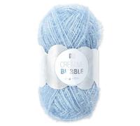 Frida's Wollhaus Rico Design 50 g Creative Bubble filo spugna per lavori a maglia e uncinetto, 57 colori (050 | Blu tortora)