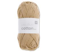 Frida's Wollhaus Rico Design 50 g Creative Cotton Aran Lana per Maglia e Uncinetto 63 Colori (84 | Cammello)