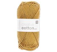 Frida's Wollhaus Rico Design Creative Cotton Aran - Gomitolo di lana per lavorare a maglia, 50 g, 63 colori (26 | Zafferano)