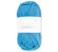 Frida's Wollhaus Rico Design Creative Cotton Aran - Gomitolo di lana per lavorare a maglia, 50 g, 63 colori (36 | turchese)