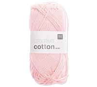 Frida's Wollhaus Rico Design Creative Cotton Aran - Gomitolo di lana per lavorare a maglia, 50 g, 63 colori (00 | rosa)