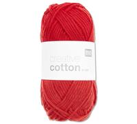 Frida's Wollhaus Rico Design Creative Cotton Aran - Gomitolo di lana per lavorare a maglia, 50 g, 63 colori (05 | rosso)