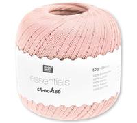 Frida's Wollhaus Rico Design Essentials Crochet Filato per uncinetto in cotone mercerizzato Amigurumi 24 colori (014 | Polvere)