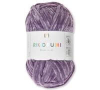Frida's Wollhaus Rico Design - Gomitolo di ciniglia Ricogurumi Nilli Nilli Amigurumi, morbido, vellutato, lavorato a maglia, 30 colori (012, viola)