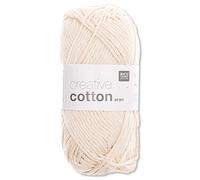 Frida's Wollhaus Rico Design - Gomitolo di lana Creative Cotton Aran, 50 g, per lavori a maglia e uncinetto, 63 colori (60 | Naturale)