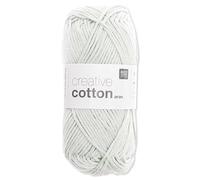 Frida's Wollhaus Rico Design - Gomitolo di lana Creative Cotton Aran, 50 g, per lavori a maglia e uncinetto, 63 colori (31 | Blu fumoso)