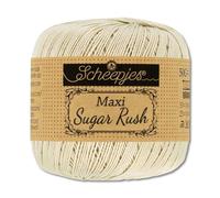 Frida's Wollhaus Scheepjes 50 g Maxi Sugar Rush - Filato per lavori a maglia e uncinetto, cotone, 87 colori (505 | Linen)