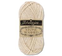Frida's Wollhaus Scheepjes 50 g Stone Washed Filato per lavorare a maglia all'uncinetto, morbido come la seta, 36 colori (831 | Axinite)