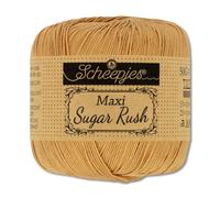 Frida's Wollhaus Scheepjes - Filato per uncinetto Maxi Sugar Rush, 50 g, in cotone, 87 colori (179 | Topazio)