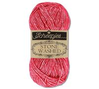 Frida's Wollhaus Scheepjes - Gomitolo di lana slavato a maglia, 50 g, 36 colori (807 | Red Jasper)