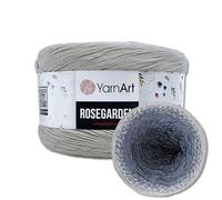 Frida's Wollhaus YarnArt 250 g = 1000 m Rosegarden Bobbel Filato gradiente di lana, 26 colori (315 | grigio chiaro-grigio-blu-grigio scuro)