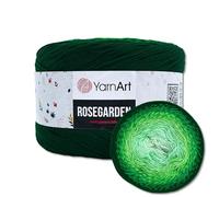 Frida's Wollhaus YarnArt 250 g = 1000 m Rosegarden Bobbel Filato gradiente di lana, 26 colori (319 | verde scuro-verde-chiaro-menta)
