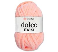 Frida's Wollhaus YarnArt Dolce Maxi Ciniglia per Maglieria, Vellutata, Morbida, Super Soffice, 19 Colori (773, Albicocca)