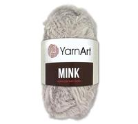 Frida's Wollhaus YarnArt - Gomitolo di filato per frange Mink, 50 g, 20 colori (337 | Grège)