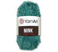 Frida's Wollhaus YarnArt - Gomitolo di filato per frange Mink, 50 g, 20 colori (349 | turchese)
