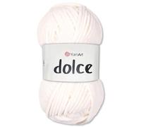 Frida's Wollhaus YarnArt - Gomitolo di lana di ciniglia Dolce 100 g per lavorare a maglia Amigurumi 64 colori (745 | crema)