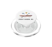 Friday-Harbor Washington Kayak Canoa per bambini all'aperto PopSockets PopGrip per MagSafe