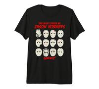 Friday The 13th Faces of Jason Vorhees Maglietta Premium