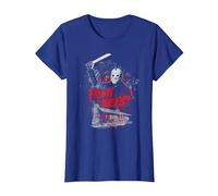 Friday The 13Th Jason Cabin Maglietta, Donna, Blu Reale, M