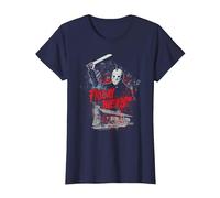 Friday The 13Th Jason Cabin Maglietta, Donna, Navy, S