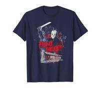Friday The 13Th Jason Cabin Maglietta, Uomo, Navy, S