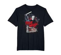 Friday The 13Th Jason Cabin Maglietta, Uomo Taglie Grandi, Nero, 4X Tall