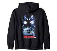 Friday The 13th Jason Lives Poster Felpa con Cappuccio