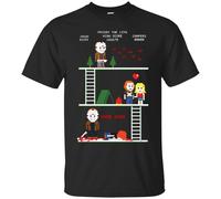 Friday the 13th Jason Pixel Story Crystal Lake Horror Scary Movie T Shirt 72-266