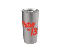 Friday the 13th Logo Bicchiere termico in acciaio inox doppia parete