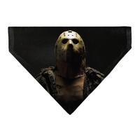 Friday The 13th Pet Bandana Friday The 13th Jason Pose and Title Logo Black Red