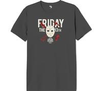 Friday the 13th Uxfridmts002 T-Shirt, Grigio, M Uomo