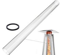 frides Tubo di Vetro di Quarzo per Stufa A Fungo Riscaldante per Terrazze A Piramide con Anello in Neoprene Anello in Silicone
