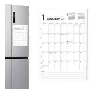 Fridge Calendar Pianificatore 18 Gen 2027 a Giu 2028 | Agenda Magneti per Frigo per Scuola ormitorio Università Appartamento Cucina Camera Ufficio Domestico