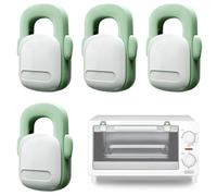 Fridge Child Lock, Heat-Resistant Oven Latch, Baby Proofing Strap Locks with Strong Adhesive and Flexible Design, Multi-Top Safety Solution for Stove, Refrigerator & Doors