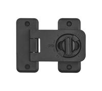 Fridge Door Lock - Freezer Closure | Compact Profile Securing Catch with Rotating Safety Mechanism, Composite Housing Latch with Adhesive Fixing, Kitchen Cabinet Guard for Pantry Drawer RV Access