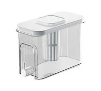 Fridge Drink Dispenser, Beverage Jug with Spigot, Leakproof Design, Hot and Cold Compatible, Large Capacity 10.39x4.88x7.32 Inches for Kitchen Counter and Refrigerator Use