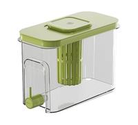 Fridge Drink Dispenser, Beverage Jug with Spigot, Leakproof Design, Hot and Cold Compatible, Large Capacity 10.39x4.88x7.32 Inches for Kitchen Counter and Refrigerator Use