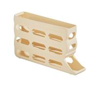 Fridge Egg Holder, Eggs Container, 13.9x2.8x7.7 Inches Anti Slip 4 Layers Rolling Design 30 Produce Capacity Dispenser, Chicken Shell Storage Tray for Kitchen, Farmers, Market, Picnic Prep