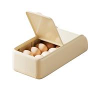 Fridge Egg Organizer - 12.99 Inch Automatic Rolling Eggs Holder | Large Capacity Kitchen Egg Box With Lid | Space Saving Refrigerator Eg Dispenser For Eggs. 33x15x9cm.
