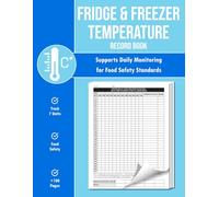 Fridge & Freezer Temperature Record Book: Monitor Up to 7 Units | AM/PM Checks | Includes Incident & Summary Pages