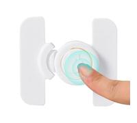 Fridge Locks for Kids, Fridge Door Latches, No-Drill Adhesive Safety Latch, Babyproofing Protection Design, Ideal for Cabinets, Drawers, Oven, Kitchen or Home Use, 2.7x2.6x0.8 Inches