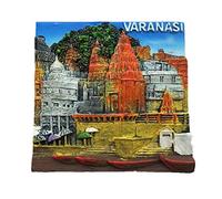 Fridge Magnet Dasawamadh Ghat Varanasi India 3D Resina Handmade Craft Turistico Città di Viaggio Collezione di Souvenir Lettera Frigorifero Sticker