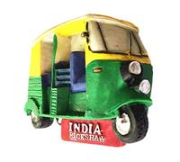 Fridge Magnet Rickshaw New Delhi India 3D Resina Handmade Craft Tourist Travel Città Souvenir Collection Lettera Frigorifero Sticker