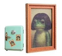 Fridge Magneti - Funny Retro Decoration Fridge | Frog Photo Frame, Powerful Magnetic Frog | for Kitchen, Dorm, Apartment, Living Room, Metal Bottles