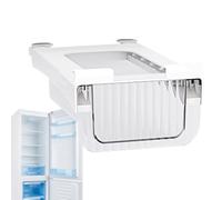 Fridge Organizer Drawers - Refrigerator Storage Bins | Stackable Kitchen Storage with Slide-Out Compartments, Container with Removable Dividers, Cabinet Organizer for Fruits, Vegetables, Eggs, Drinks